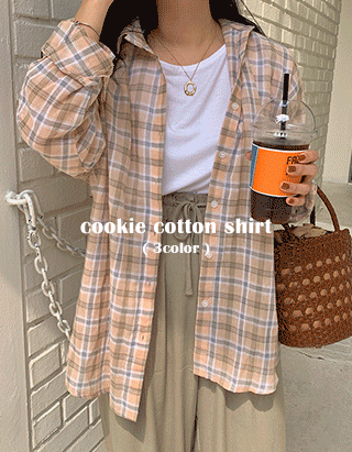 쿠키 체크셔츠 (3color)