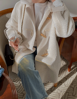 스웨이드 양털 하프코트 (2color)